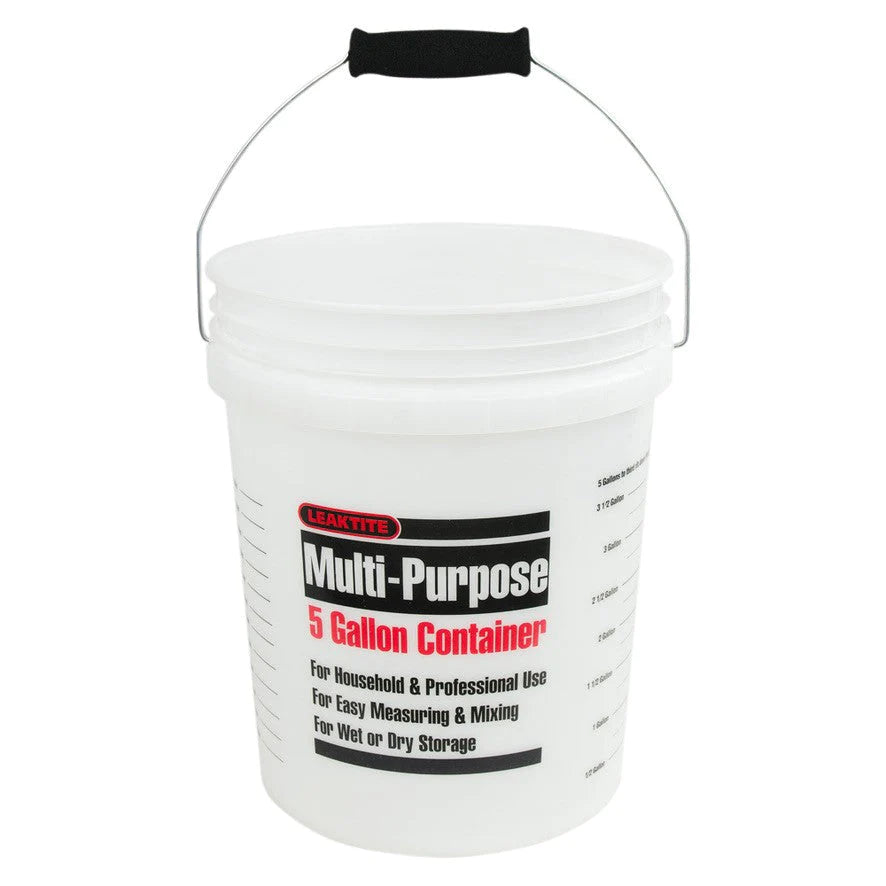 Leaktite 5-Gal. Clear Measure Multi Mix Bucket Colored Epoxies ...